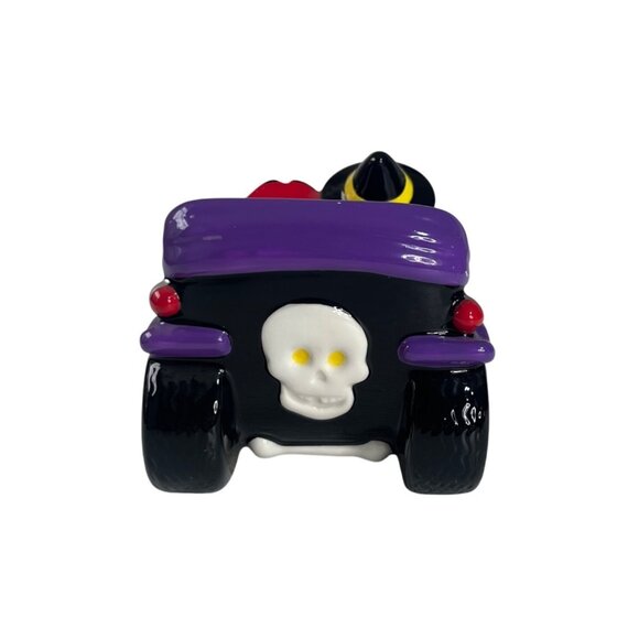 M&M's Halloween Hot Rod Car Candy Dish Ceramic Purple Black Galerie 2003 - Picture 7 of 10
